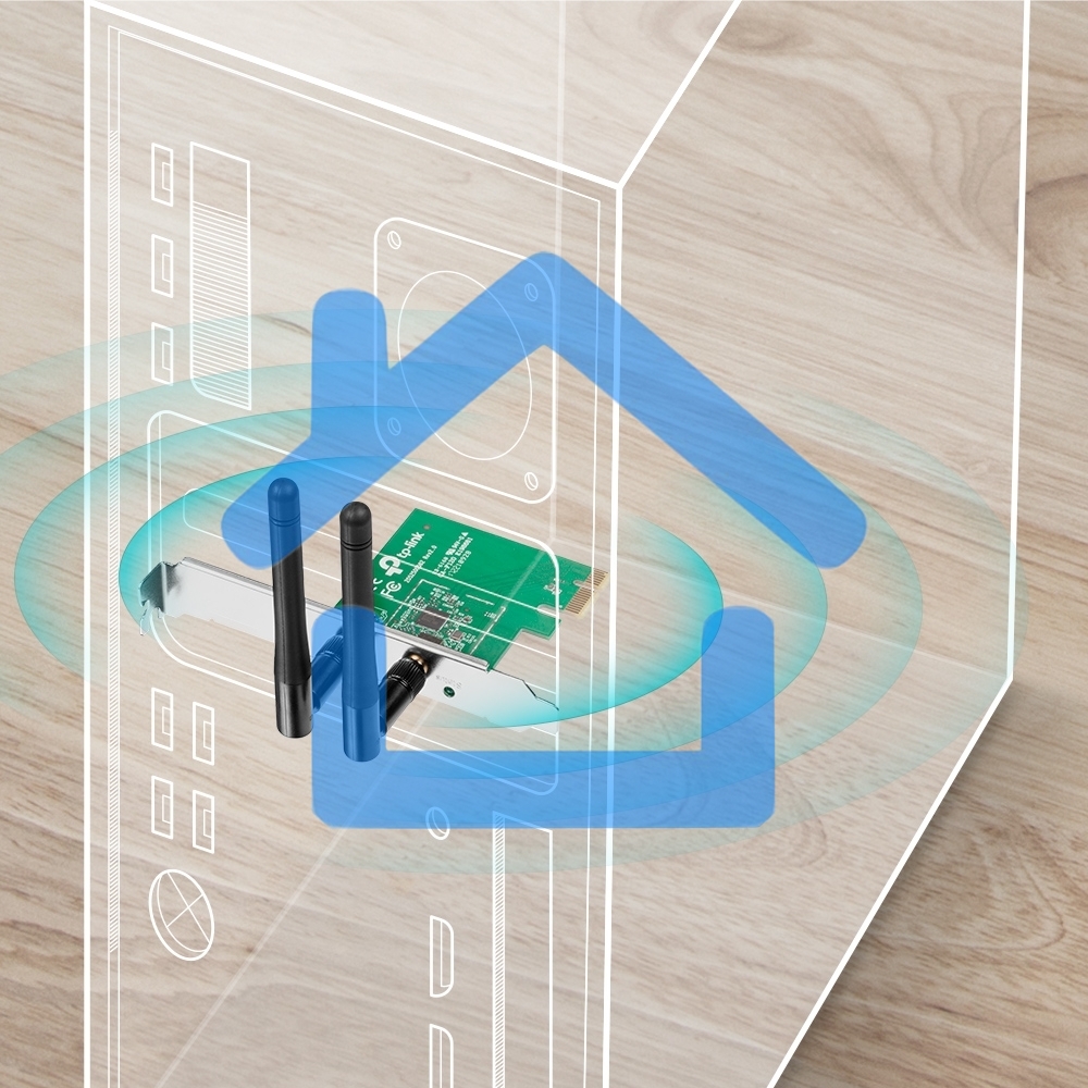 Сетевой адаптер TP-Link SOHO TL-WN881ND Адаптер 300Mbps Wireless N PCI