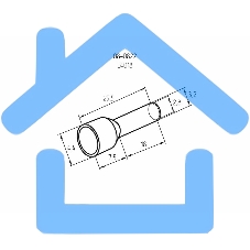 Наконечник штыревой втулочный изолированный F-18 мм 4 мм² (НШВи 4.0-18) серый Rexant