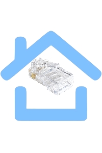 Коннектор RJ-45 ExeGate EX283691RUS Кат.6 (8P8C) под одножильный кабель (100шт)