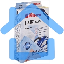 Мешок-пылесборник Экстра Filtero ELX-02 (4) из синтетического микроволокна MicroFib с антибактер. пропиткой Anti-Bac