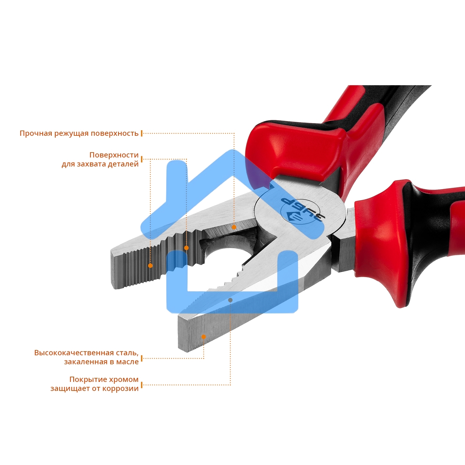 Плоскогубцы комбинированные, 180мм 22024-1-18_z01 ЗУБР