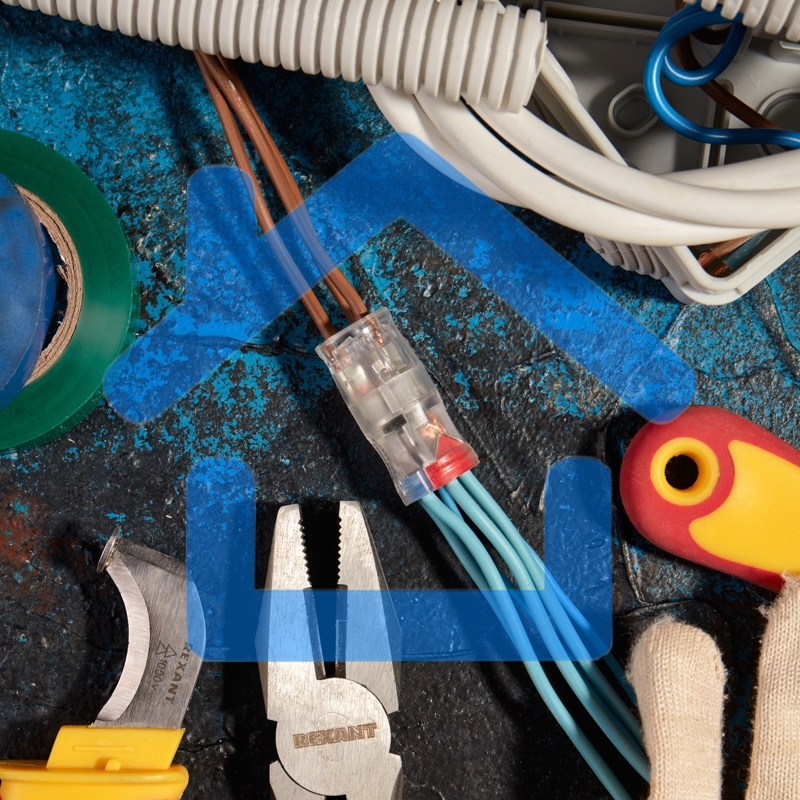 Экспресс-клемма СМК 2273-2x3R проходная разъемная 3 полюса 3х2-проводная 0,5-2,5мм² (50 шт/уп) Rexant