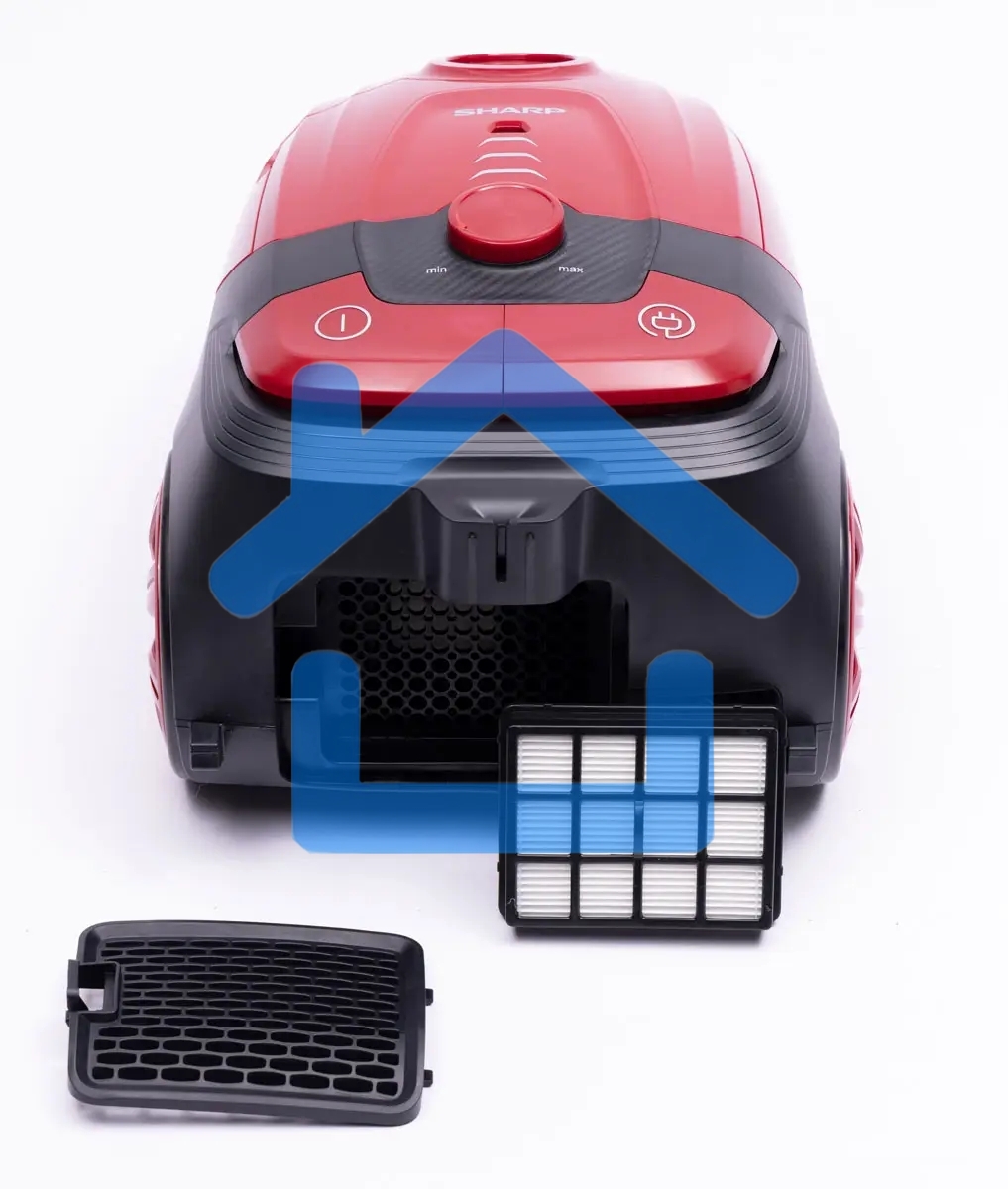Пылесос Sharp ECKB19RR, красный/черный, 350/1900 Вт, уборка сухая, пылесборник мешок 2.3 л