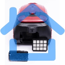 Пылесос Sharp ECKB19RR, красный/черный, 350/1900 Вт, уборка сухая, пылесборник мешок 2.3 л