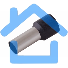 Наконечник штыревой втулочный изолированный F-16 мм 25 мм² (НШВи 25-16) черный Rexant