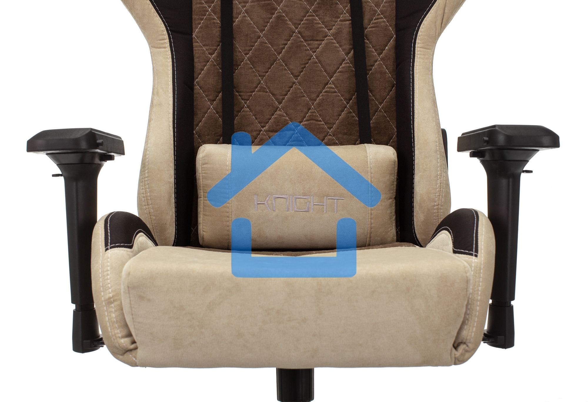 Кресло игровое Бюрократ VIKING 7 KNIGHT BR FABRIC коричневый текстиль/эко.кожа крестовина металл/пластик