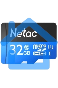 Флеш карта microSDHC 32Gb Netac P500 <NT02P500STN-032G-S> (без SD адаптера) 80Mb/s