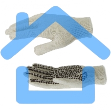 Перчатки трикотажные, рисунок ПВХ гель 