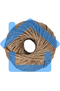 Шпагат джутовый Сибртех 93882 2800 текс, 2,5 мм, L 60 м, 5-ниточный, Россия