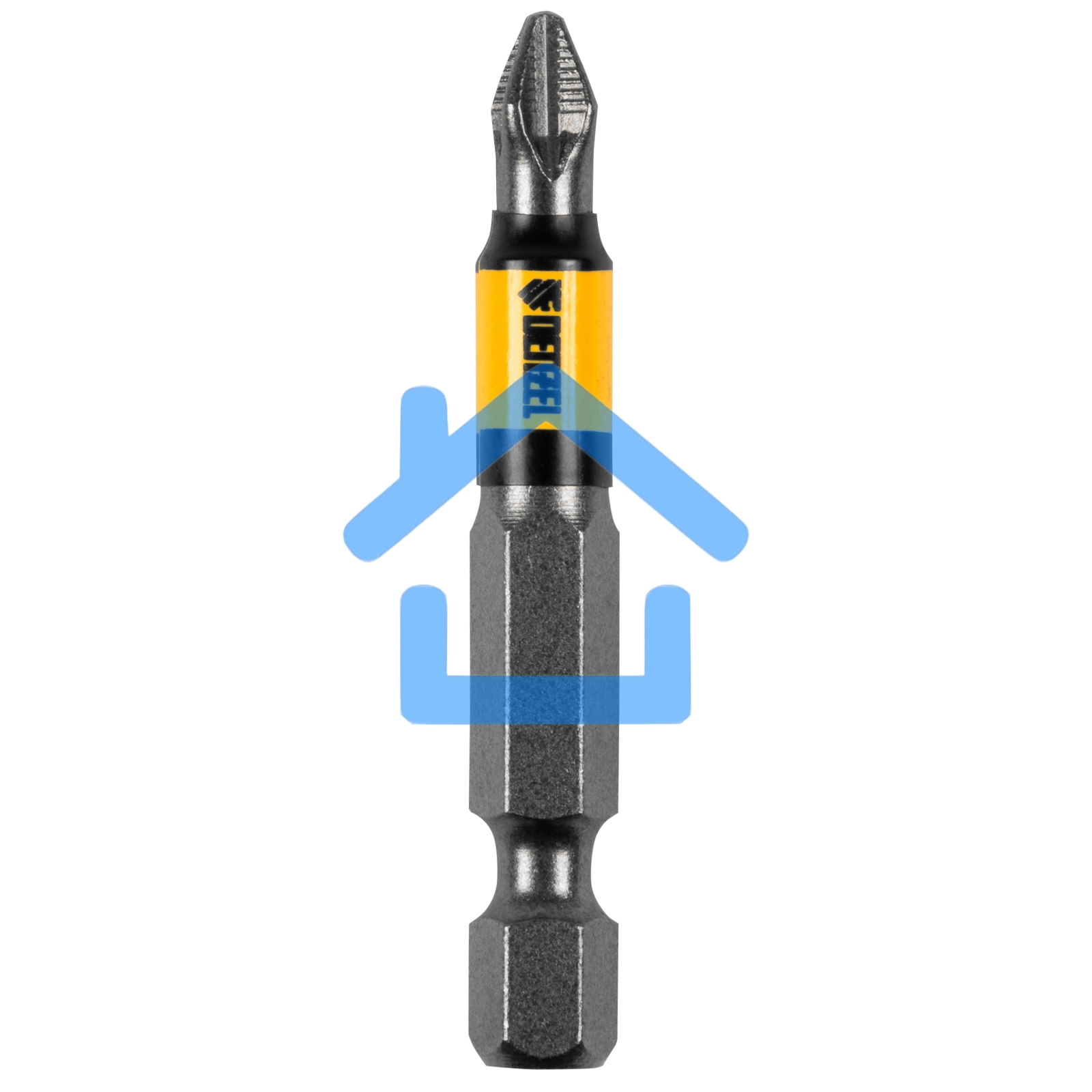 Набор бит PH2х50, сталь S2, круглый профиль, 10 шт. Denzel