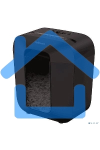 Шредер Fellowes PowerShred LX25 черный (секр.P-4)/перекрестный/6лист./11.5лтр./скрепки/скобы/пл.карты