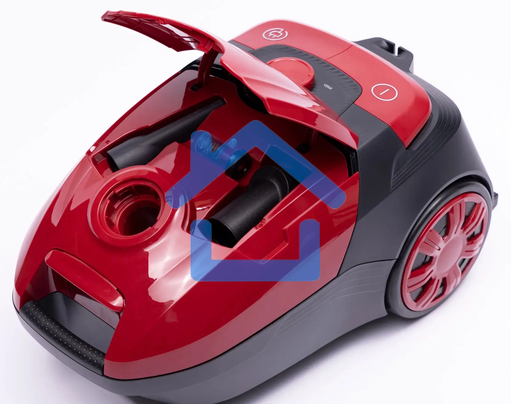 Пылесос Sharp ECKB19RR, красный/черный, 350/1900 Вт, уборка сухая, пылесборник мешок 2.3 л