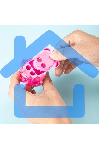 Точилка для карандашей ручная Deli Пингвин E0563, 2 отверстия, пластик, ассорти блистер