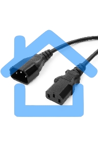 Кабель питания сист.блок-монитор Gembird 4.5-5.0м, черный, с зазем., пакет PC-189-15