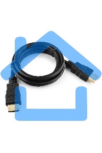 Кабель Cablexpert HDMI CC-HDMI4-1M, 19M/19M, v2.0, медь, позол.разъемы, экран, 1м, черный, пакет