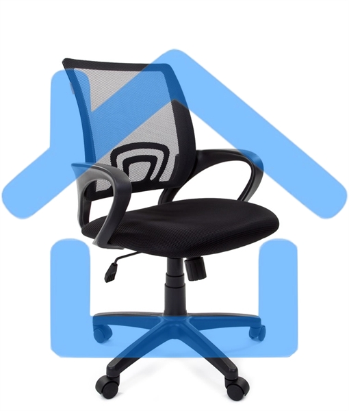 Кресло компьютерное Chairman 696 TW-01 черный (7000799) Россия