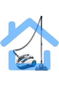 Пылесос Thomas DryBOX+AquaBOX Parkett белый/синий, 325/1700Вт, уборка сухая, пылесборник контейнер 2.6 л