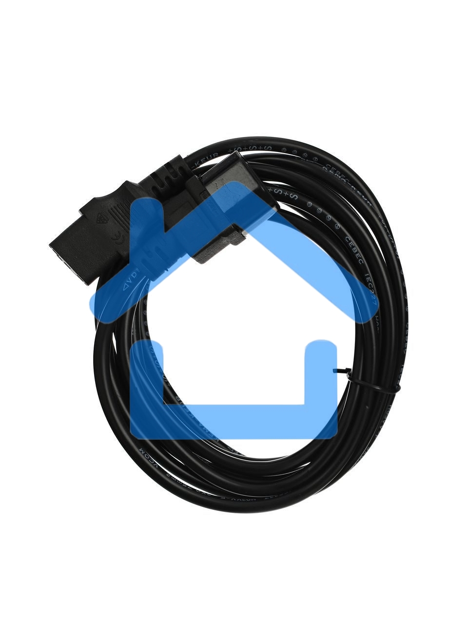 Кабель монитор - компьютер 220V (UPS -> устройство) VCOM <VDE> 3G*0.75mm (CE001-CU) 3м