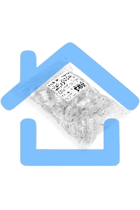 Коннектор RJ-45 ExeGate EX283691RUS Кат.6 (8P8C) под одножильный кабель (100шт)