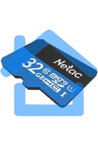 Флеш карта microSDHC 32Gb Netac P500 <NT02P500STN-032G-S> (без SD адаптера) 80Mb/s