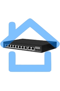 Коммутатор Passive PoE OSNOVO SW-21000/A(120W), 8*10/100 Base-T+ 2*10/100 Base-T Uplink, до 30W на порт