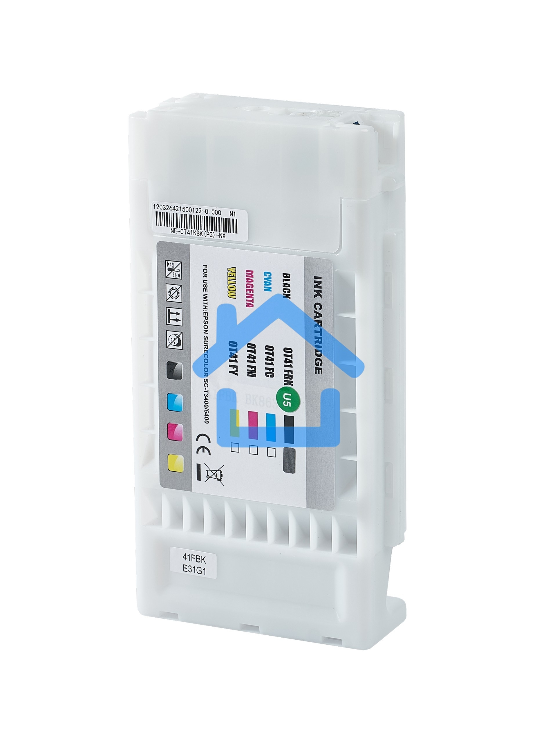 Струйный картридж Sakura C13T41F540 (T41F5 BK) для Epson, черный, 350 мл.