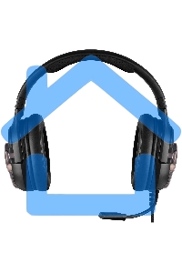 Наушники с микрофоном Sven AP-U1100MV черный 2.2м мониторные оголовье