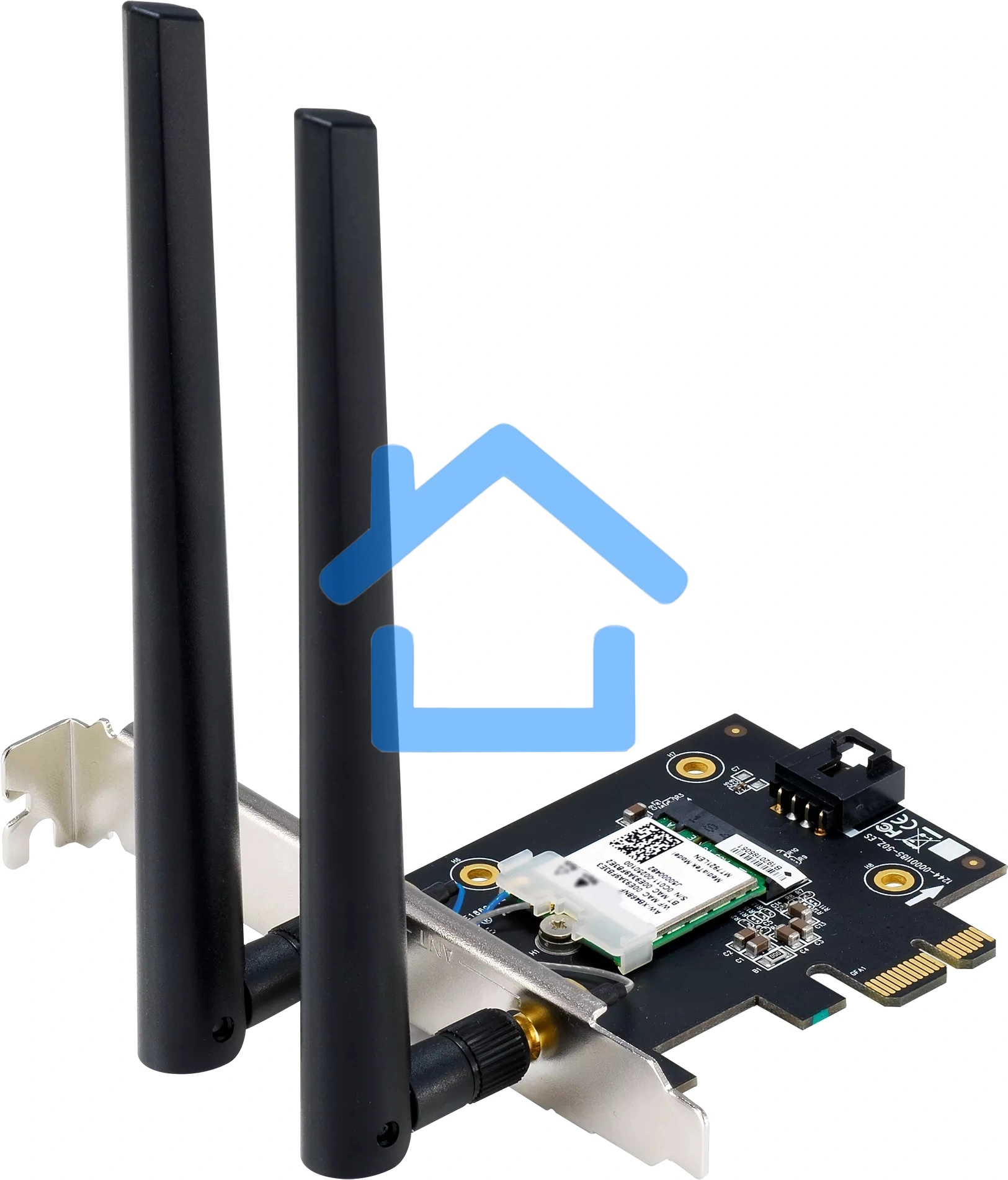 Сетевой адаптер Wi-Fi + Bluetooth Asus PCE-BE6500 BE6500 PCI Express 2ант.