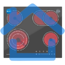 Варочная поверхность Darina 4P E329 B, черный