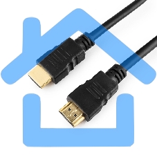 Кабель Cablexpert HDMI CC-HDMI4-1M, 19M/19M, v2.0, медь, позол.разъемы, экран, 1м, черный, пакет