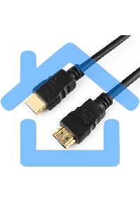 Кабель Cablexpert HDMI CC-HDMI4-1M, 19M/19M, v2.0, медь, позол.разъемы, экран, 1м, черный, пакет