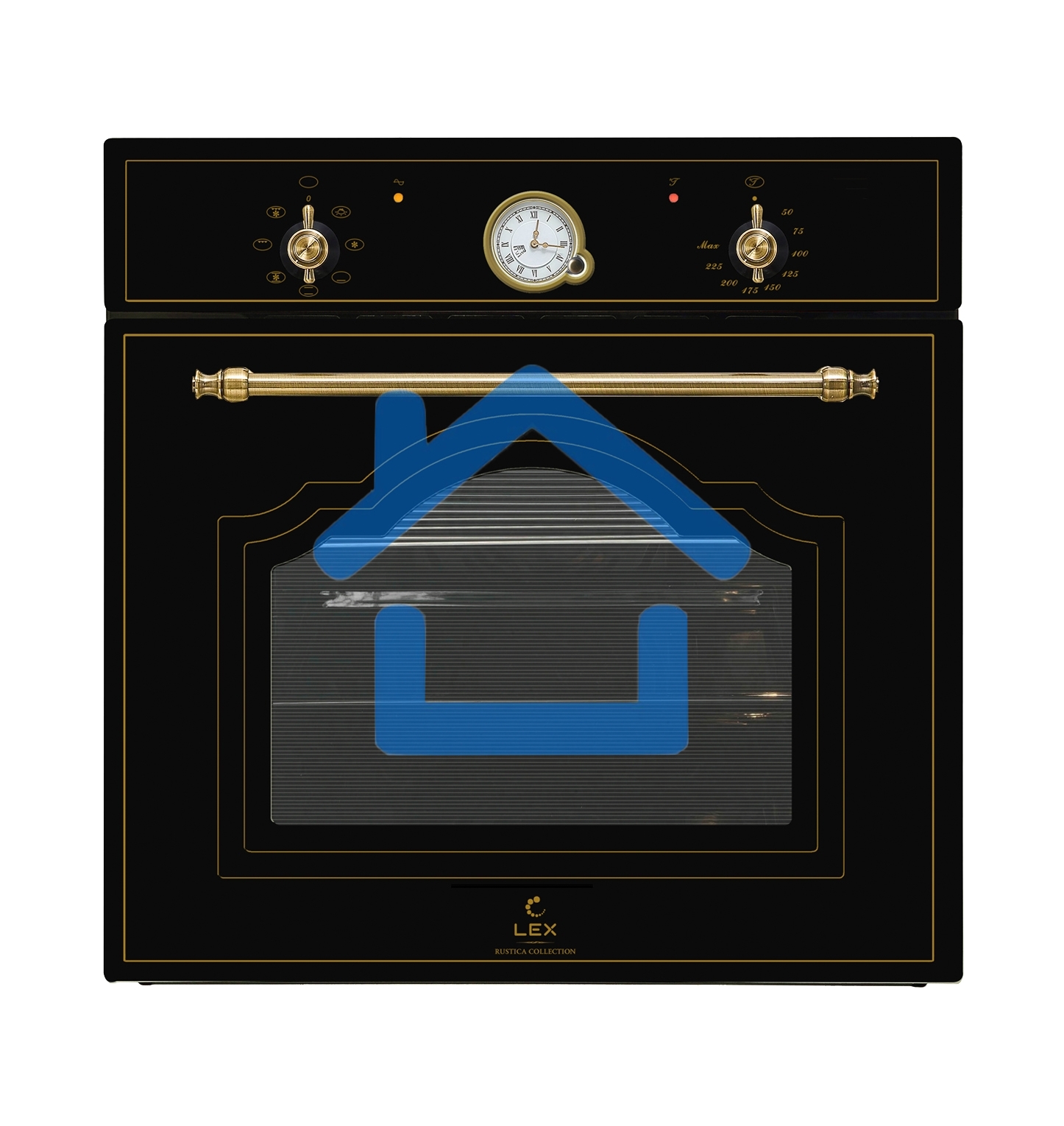 Духовой шкаф Электрический LEX EDM 6070С BL черный, встраиваемый