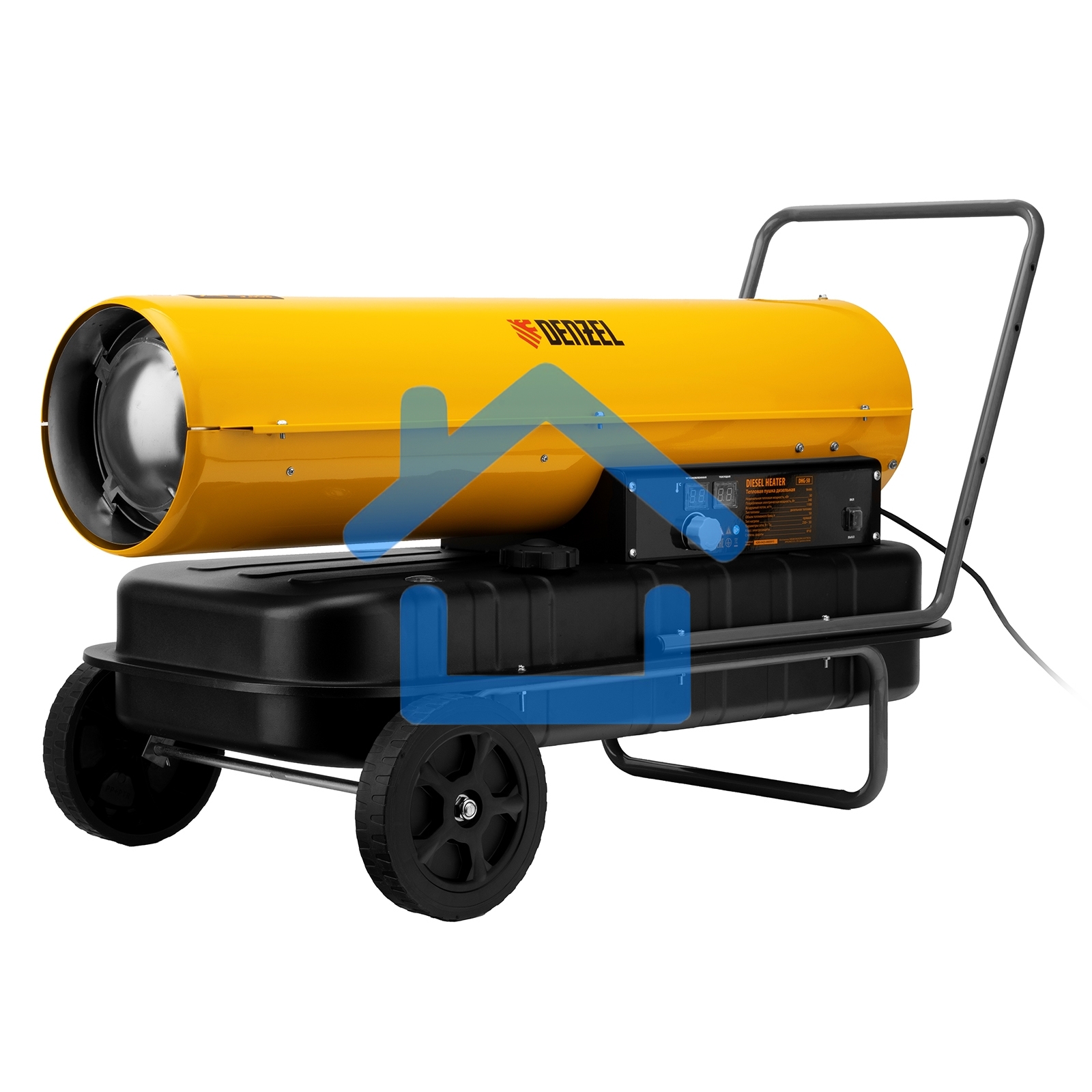 Дизельная тепловая пушка Denzel DHG-50, 50 кВт, 1100 м3/ч, прямой нагрев
