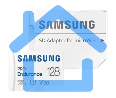 Флеш карта microSDXC 128Gb Samsung PRO Endurance (для видеорегистратора) Class 10, UHS-I, W 30 МБ/с, R 100 МБ/с, MB-MJ128KA/APC адаптер на SD