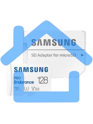 Флеш карта microSDXC 128Gb Samsung PRO Endurance (для видеорегистратора) Class 10, UHS-I, W 30 МБ/с, R 100 МБ/с, MB-MJ128KA/APC адаптер на SD