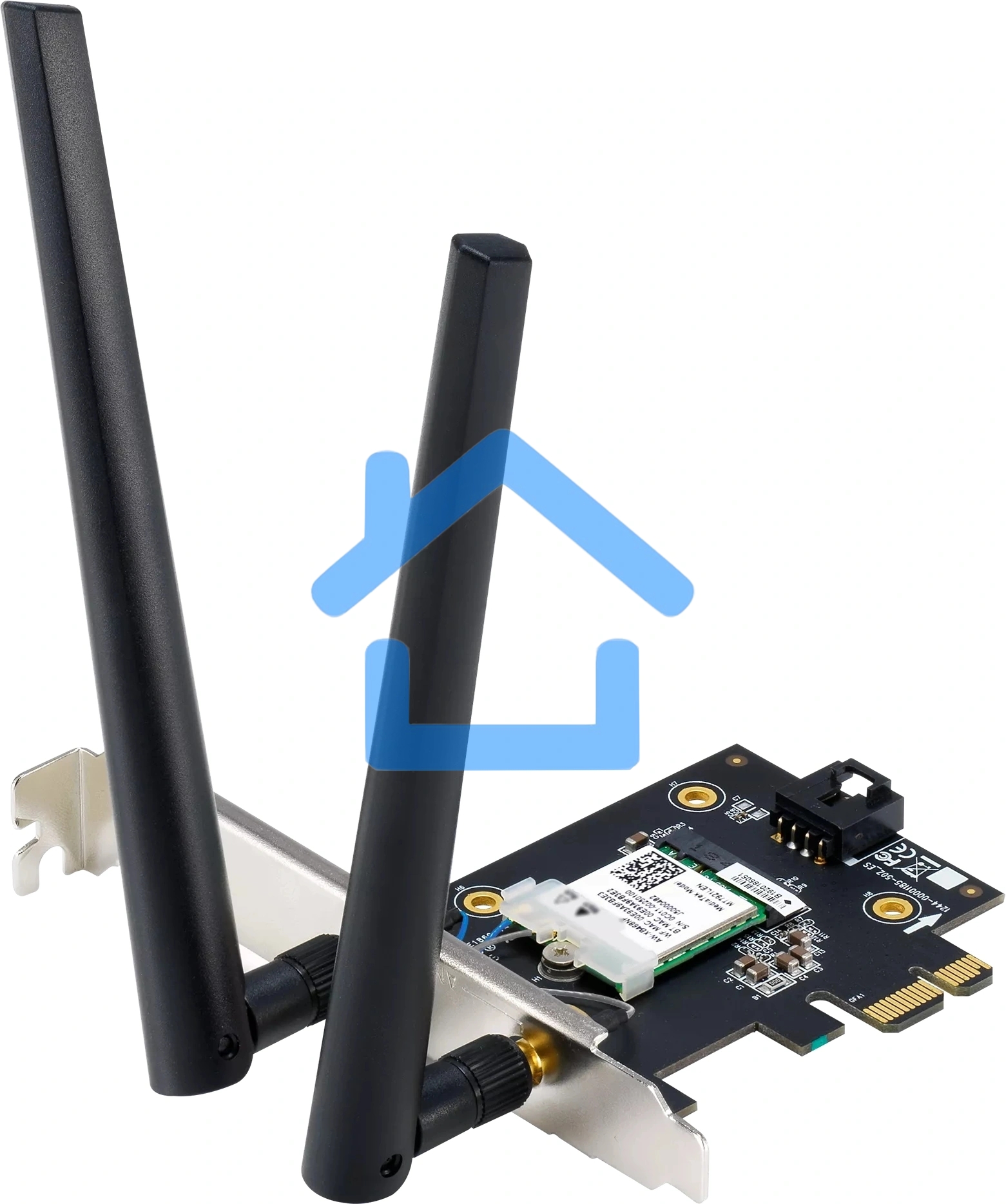 Сетевой адаптер Wi-Fi + Bluetooth Asus PCE-BE6500 BE6500 PCI Express 2ант.