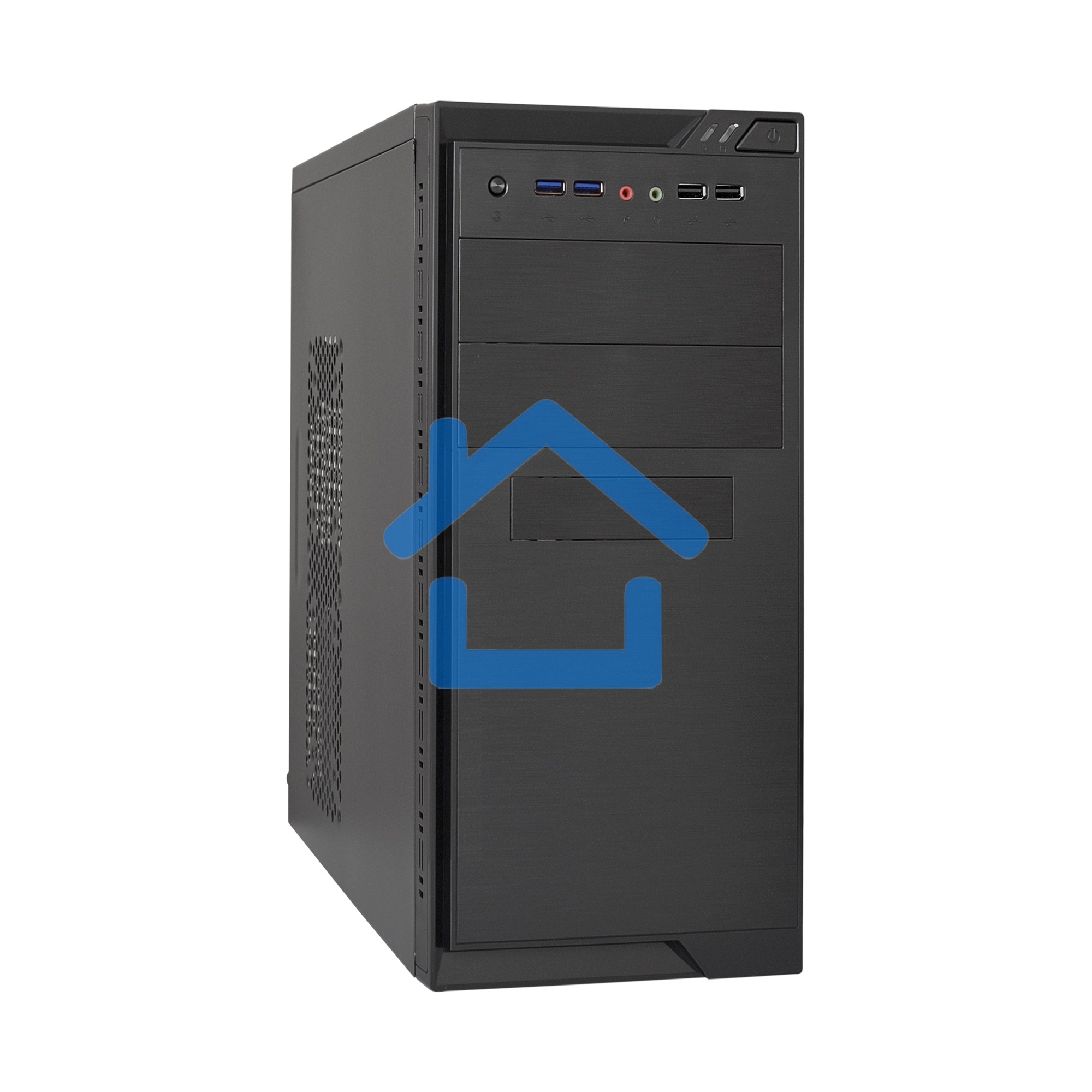 Компьютерный корпус Minitower ExeGate MA-372UX-UNS450 (mATX, БП UNS450 с вент. 12см, 2*USB+2*USB3.0, аудио, черный)