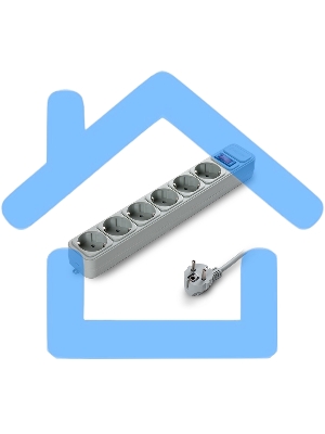 Сетевой фильтр ExeGate EX119392RUS SP-6-3G (6 розеток, 3м, евровилка, серый)