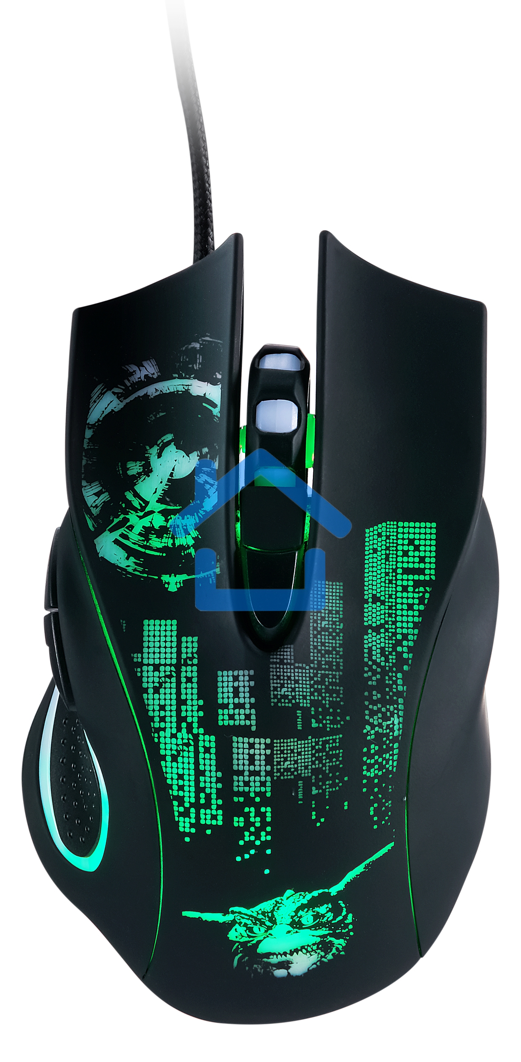 Мышь проводная Qumo Gremlin M37 черный, 3200 dpi, USB, кнопки - 6