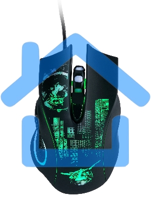 Мышь проводная Qumo Gremlin M37 черный, 3200 dpi, USB, кнопки - 6