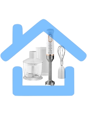 Блендер Centek CT-1347 белый 800Вт, турбо режим, DC мотор, стакан 600мл +мерн стакан 600мл