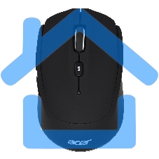 Мышь беспроводная Acer OMR050 черный, 1600 dpi, радиоканал, Bluetooth, USB, кнопки - 6