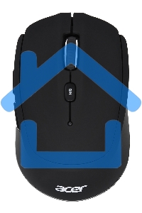 Мышь беспроводная Acer OMR050 черный, 1600 dpi, радиоканал, Bluetooth, USB, кнопки - 6