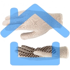 Перчатки трикотажные, рисунок ПВХ гель 