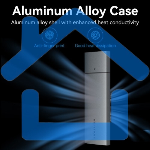 Корпус для SSD Vention USB 3.1 Gen 2-C M.2 NVMe Серый