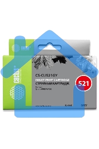 Картридж струйный Cactus CS-CLI521GY серый (8,4 мл) для Canon MP980/MP990