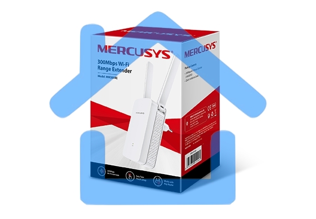Усилитель Mercusys MW300RE 300Mbps Wi-Fi Range Extender