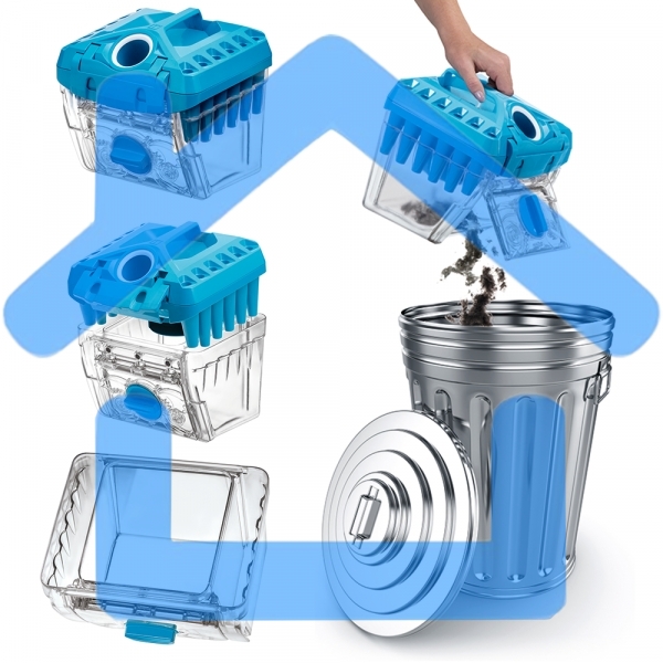 Пылесос Thomas DryBOX+AquaBOX Parkett белый/синий, 325/1700Вт, уборка сухая, пылесборник контейнер 2.6 л