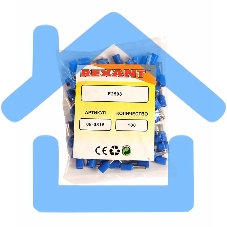 Наконечник штыревой втулочный изолированный F-8 мм 2.5 мм² (НШВи 2.5-8) синий Rexant