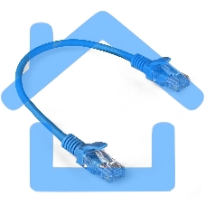 Патч-корд ExeGate EX286371RUS UTP-RJ45-RJ45-5e-0,3M-LSZH-BL, UTP, cat.5e, LSZH, 0.3м, синий